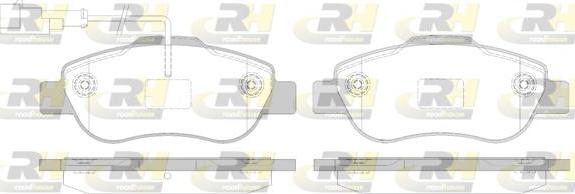 Roadhouse 21100.12 - Brake Pad Set, disc brake www.autospares.lv