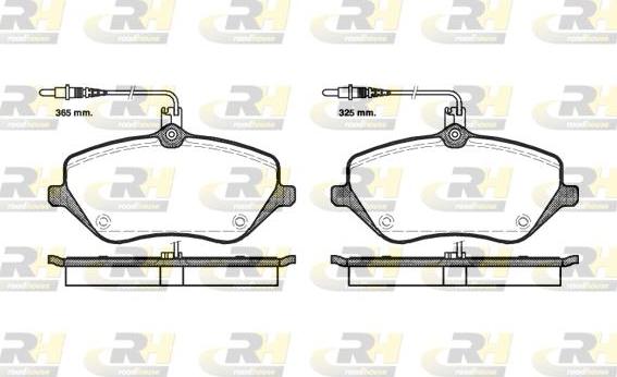 Roadhouse 21101.04 - Brake Pad Set, disc brake www.autospares.lv