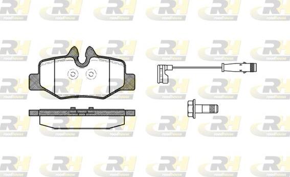 Roadhouse 21110.02 - Bremžu uzliku kompl., Disku bremzes www.autospares.lv