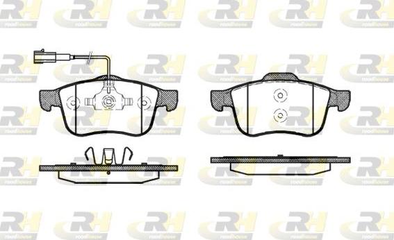 Roadhouse 21183.02 - Тормозные колодки, дисковые, комплект www.autospares.lv