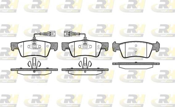 Roadhouse 21187.02 - Тормозные колодки, дисковые, комплект www.autospares.lv