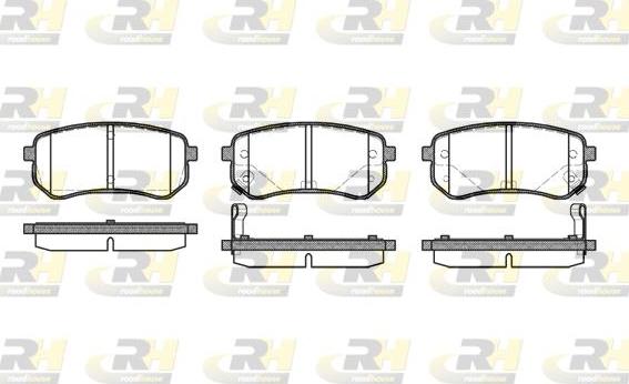 Roadhouse 21135.02 - Brake Pad Set, disc brake www.autospares.lv