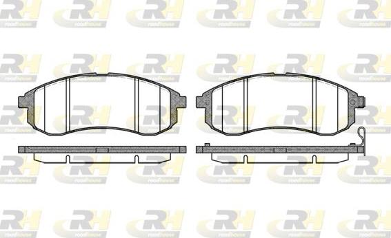 Roadhouse 21129.01 - Brake Pad Set, disc brake www.autospares.lv