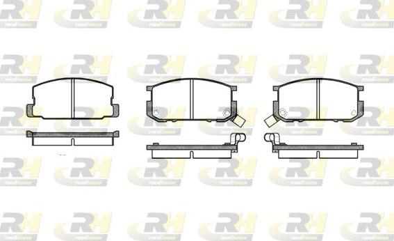 Roadhouse 2180.02 - Brake Pad Set, disc brake www.autospares.lv