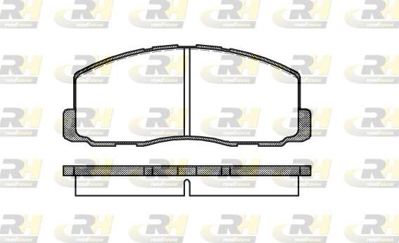 Roadhouse 2188.00 - Тормозные колодки, дисковые, комплект www.autospares.lv