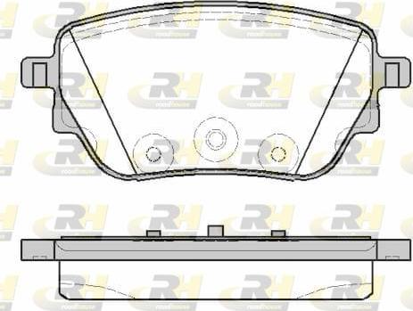 Roadhouse 21838.00 - Bremžu uzliku kompl., Disku bremzes www.autospares.lv