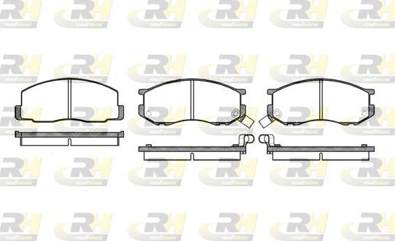 Roadhouse 2187.02 - Brake Pad Set, disc brake www.autospares.lv