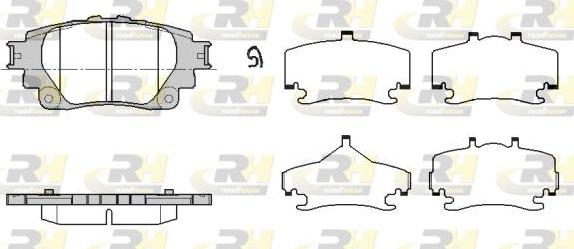 Roadhouse 21871.00 - Bremžu uzliku kompl., Disku bremzes www.autospares.lv