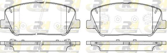 Roadhouse 21398.12 - Тормозные колодки, дисковые, комплект www.autospares.lv