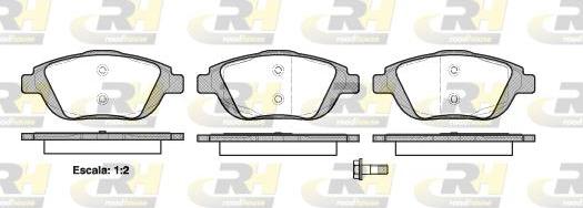 Roadhouse 21392.00 - Тормозные колодки, дисковые, комплект www.autospares.lv