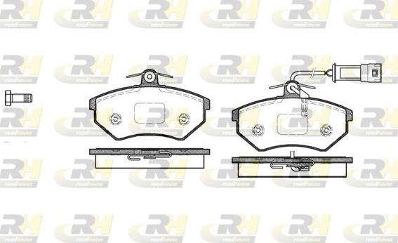 Roadhouse 2134.42 - Тормозные колодки, дисковые, комплект www.autospares.lv