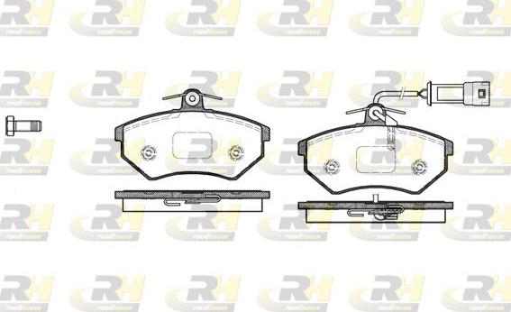 Roadhouse 2134.52 - Тормозные колодки, дисковые, комплект www.autospares.lv