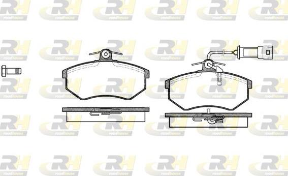 Roadhouse 2134.02 - Brake Pad Set, disc brake www.autospares.lv