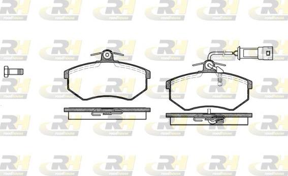 Roadhouse 2134.12 - Тормозные колодки, дисковые, комплект www.autospares.lv