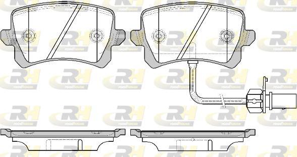 Roadhouse 21342.01 - Тормозные колодки, дисковые, комплект www.autospares.lv