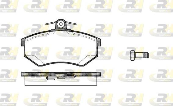 Roadhouse 2134.20 - Тормозные колодки, дисковые, комплект www.autospares.lv