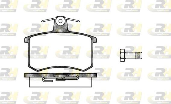 Roadhouse 2135.00 - Тормозные колодки, дисковые, комплект www.autospares.lv