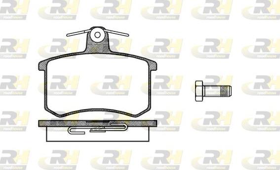 Roadhouse 2135.10 - Тормозные колодки, дисковые, комплект www.autospares.lv