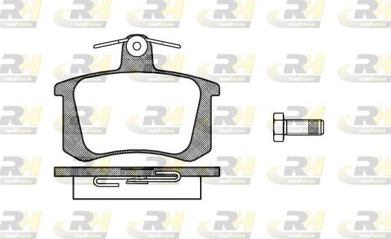 Roadhouse 2135.20 - Тормозные колодки, дисковые, комплект www.autospares.lv