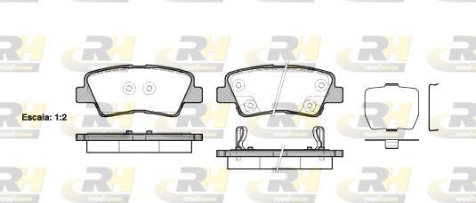 Roadhouse 21362.02 - Bremžu uzliku kompl., Disku bremzes www.autospares.lv