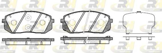 Roadhouse 21302.22 - Тормозные колодки, дисковые, комплект www.autospares.lv