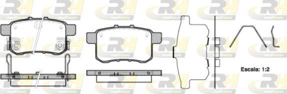 Roadhouse 21332.12 - Bremžu uzliku kompl., Disku bremzes www.autospares.lv