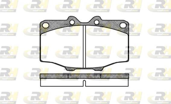 Roadhouse 2132.00 - Brake Pad Set, disc brake www.autospares.lv