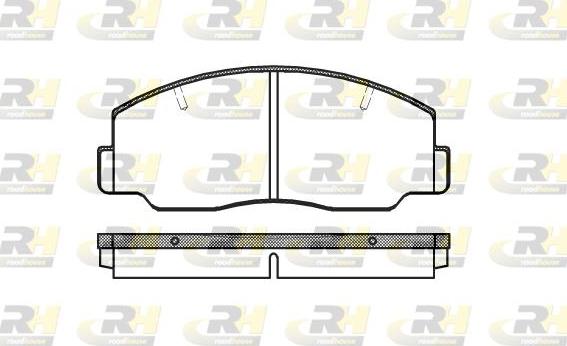 Roadhouse 2137.00 - Тормозные колодки, дисковые, комплект www.autospares.lv