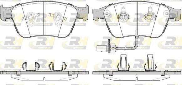 Roadhouse 21371.12 - Bremžu uzliku kompl., Disku bremzes www.autospares.lv