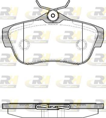 Roadhouse 21299.00 - Brake Pad Set, disc brake www.autospares.lv