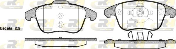 Roadhouse 21249.00 - Brake Pad Set, disc brake www.autospares.lv