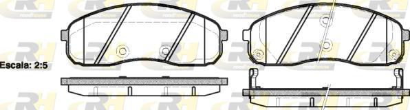 Roadhouse 21244.02 - Bremžu uzliku kompl., Disku bremzes www.autospares.lv