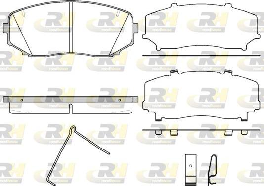 Roadhouse 21267.02 - Brake Pad Set, disc brake www.autospares.lv