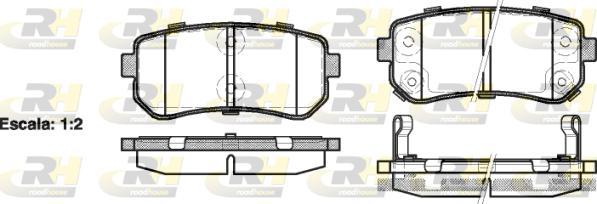 Roadhouse 21209.02 - Bremžu uzliku kompl., Disku bremzes autospares.lv