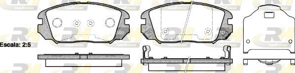 Roadhouse 21204.02 - Тормозные колодки, дисковые, комплект www.autospares.lv