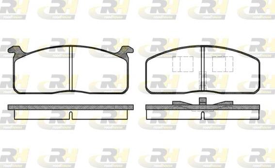 Roadhouse 2120.00 - Тормозные колодки, дисковые, комплект www.autospares.lv