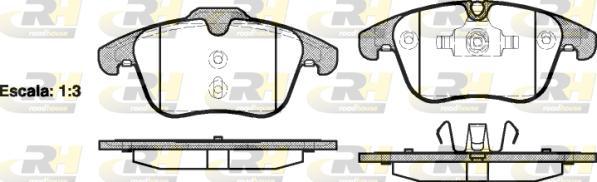 Roadhouse 21219.00 - Bremžu uzliku kompl., Disku bremzes www.autospares.lv