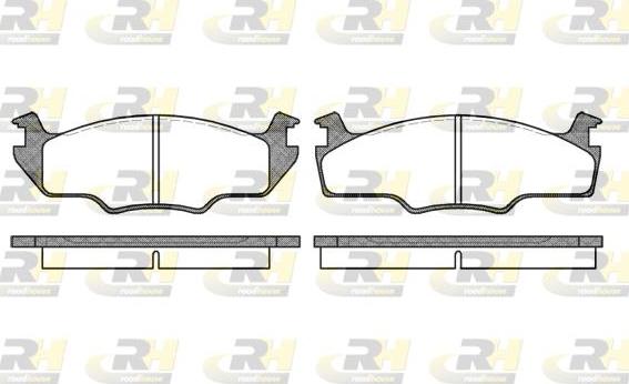 Roadhouse 2121.00 - Brake Pad Set, disc brake www.autospares.lv