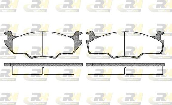 Roadhouse 2121.10 - Тормозные колодки, дисковые, комплект www.autospares.lv