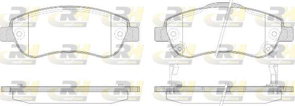 Roadhouse 21289.02 - Тормозные колодки, дисковые, комплект www.autospares.lv