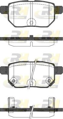 Roadhouse 21286.22 - Brake Pad Set, disc brake www.autospares.lv