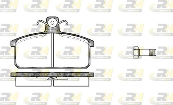 Roadhouse 2128.00 - Bremžu uzliku kompl., Disku bremzes autospares.lv