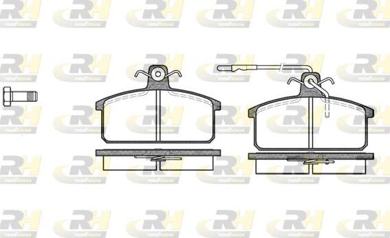 Roadhouse 2128.32 - Тормозные колодки, дисковые, комплект www.autospares.lv