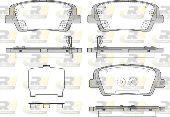 Roadhouse 21274.09 - Bremžu uzliku kompl., Disku bremzes www.autospares.lv