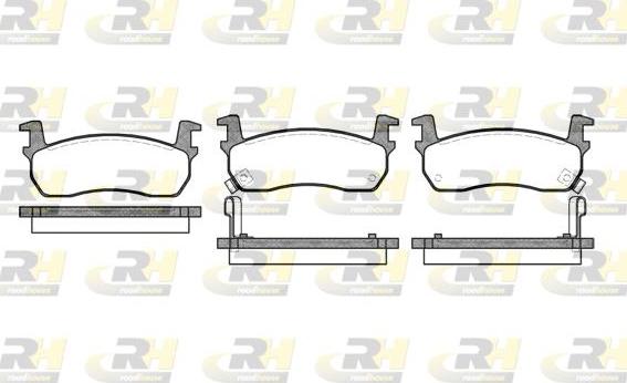 Roadhouse 2174.02 - Тормозные колодки, дисковые, комплект www.autospares.lv