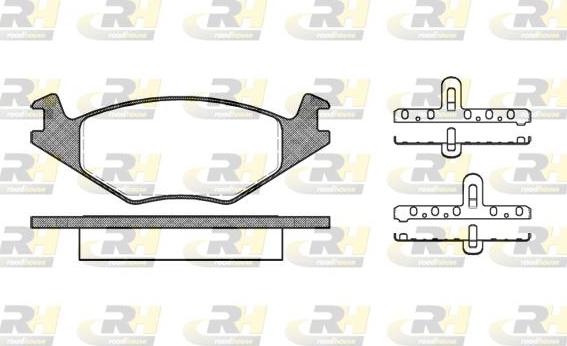 Roadhouse 2171.20 - Тормозные колодки, дисковые, комплект www.autospares.lv