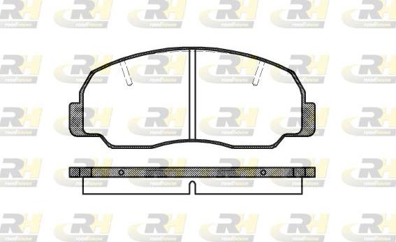 Roadhouse 2178.10 - Brake Pad Set, disc brake www.autospares.lv