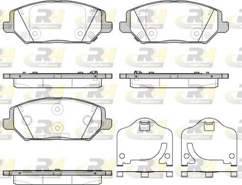 Roadhouse 21783.02 - Тормозные колодки, дисковые, комплект www.autospares.lv