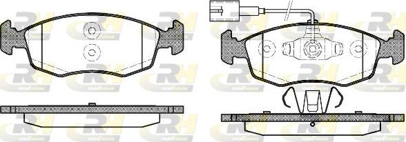 Roadhouse 2172.52 - Bremžu uzliku kompl., Disku bremzes autospares.lv