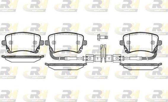 Roadhouse 2897.02 - Brake Pad Set, disc brake www.autospares.lv